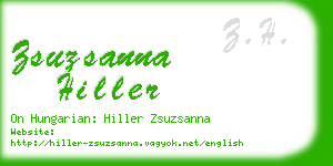 zsuzsanna hiller business card
